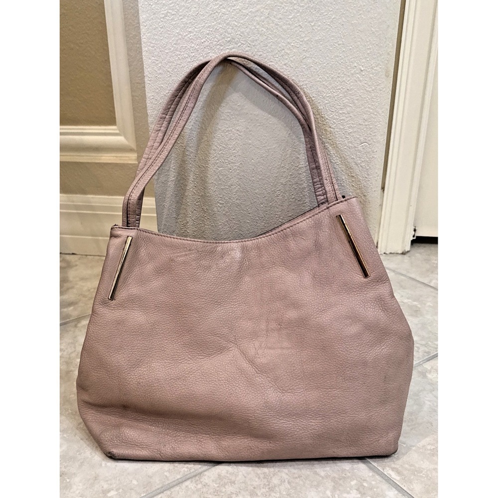 Vince Camuto Hobo Pebbled Leather Shoulder Handbag in Cameo Rose Blush Pink - Picture 1 of 13